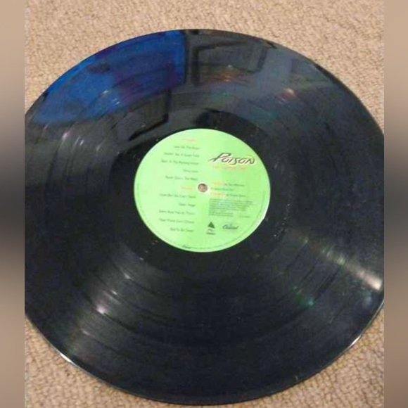 Poison Open Up and Say Ahh Vinyl Album Bon Jovi Slippery When Wet Vinyl Album - Picture 8 of 8